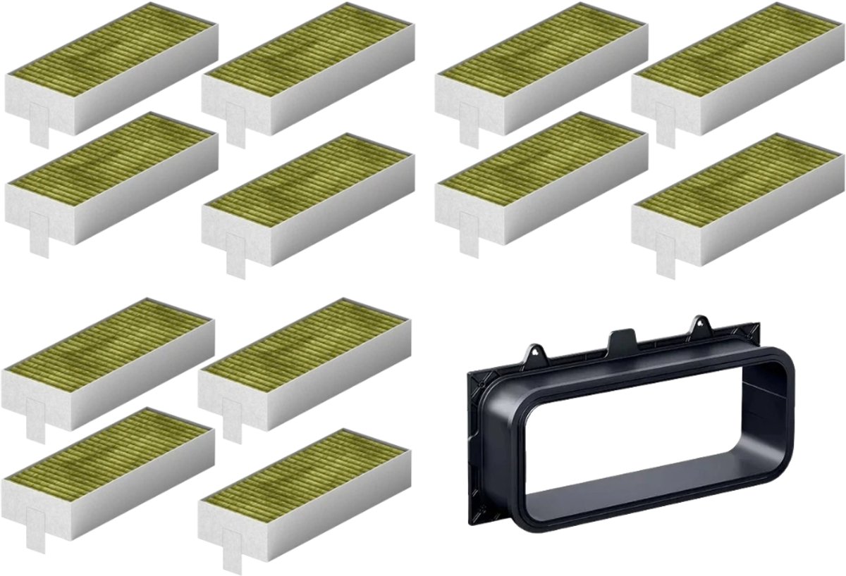 3x CleanAir Koolstoffilterset voor Gaggenau 17007113 / CA082010