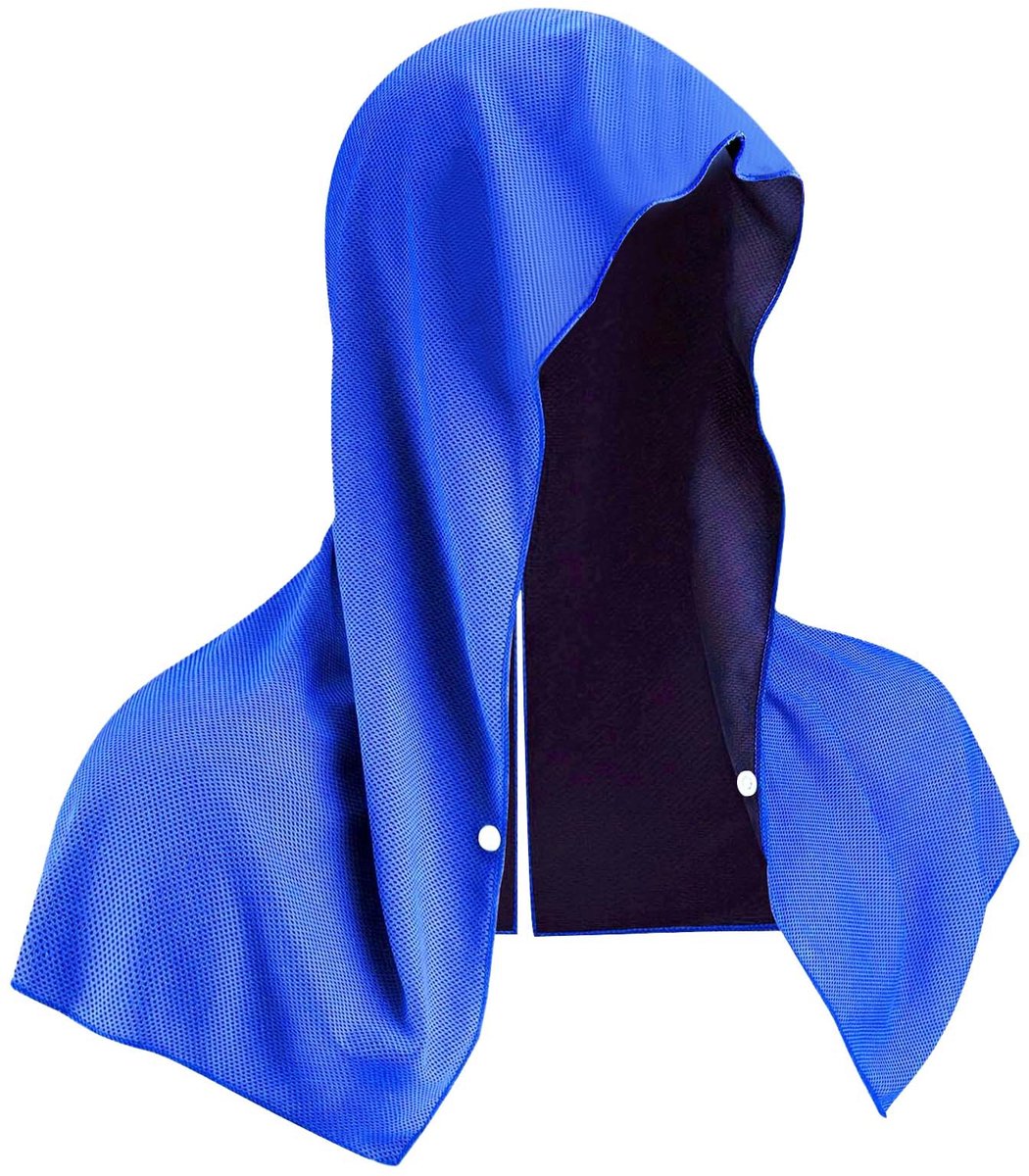 Koelhanddoek - voor nek en gezicht verkoelende nekwrap van mesh 61 x 30 cm voor sport en dagelijks gebruik