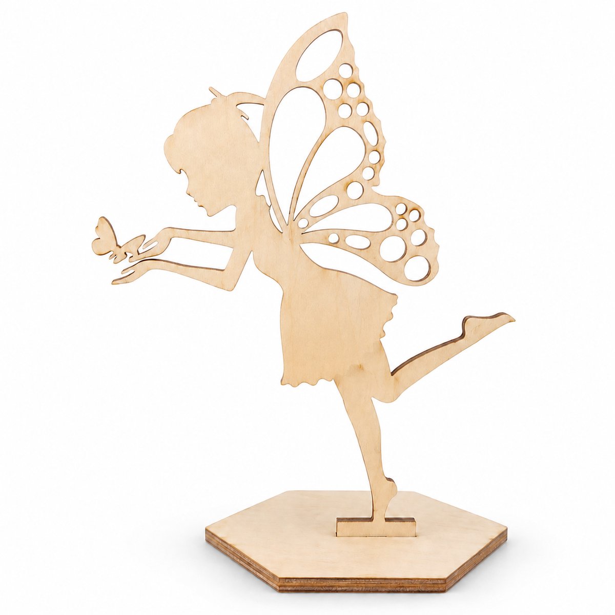 Houten ornamenten- Creatief Houten Geldgeschenk met Standaard - Originele Geld Cadeau Verpakking en Staande Decoratie voor Verjaardag - Bruin