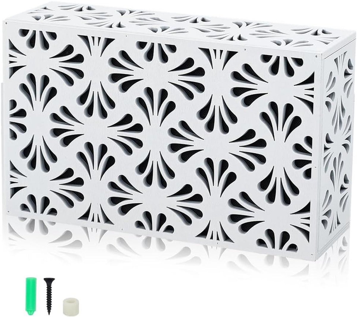 Deurbel Cover Box - Houten Omhulsel - Entree Verfraaien - Universele Pasvorm - 23 x 8.9 x 14 cm - Wit