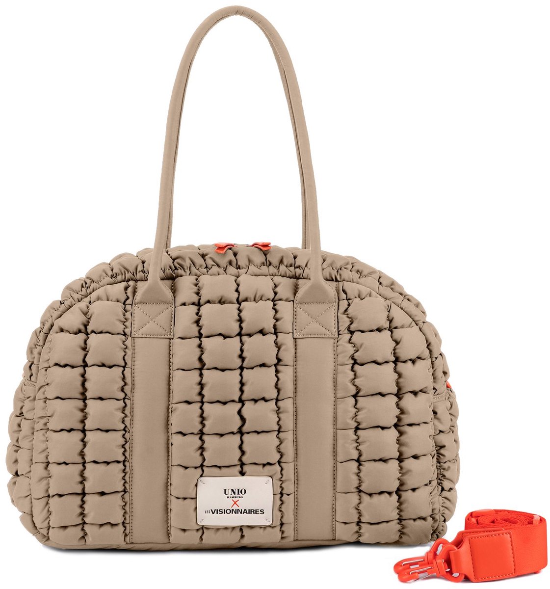 Unio Hamburg x Les Visionnaires handtas schoudertas Bowling Bubble Unio Toast Taupe