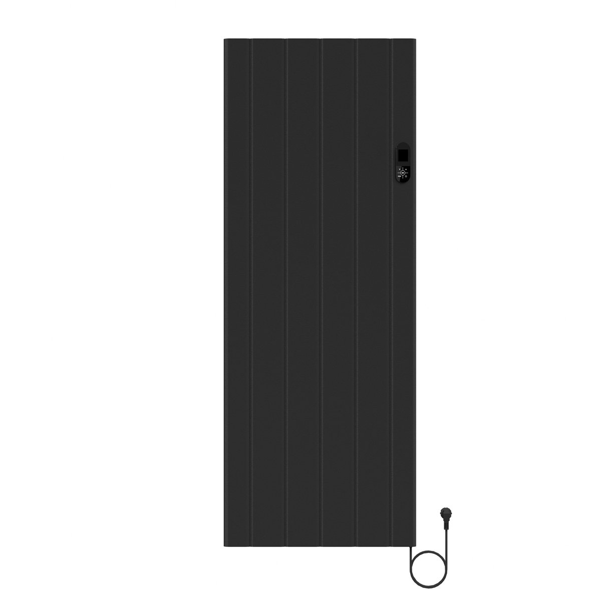 BELRAD elektrische radiator 1600x608x90 mm - Mat zwart - Programmeerbare thermostaat + Smart wifi - 2000W