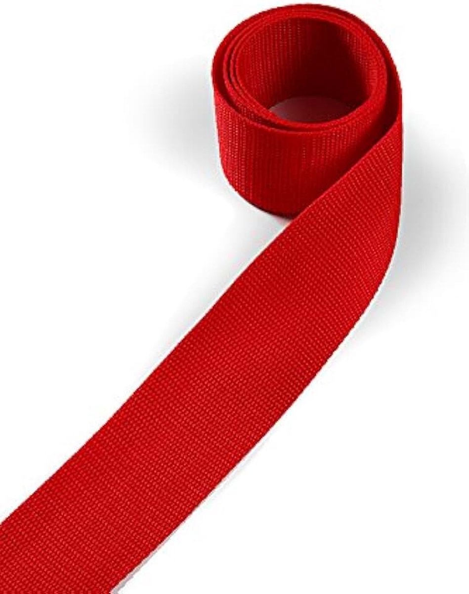Gurtband van polypropyleen 40mm breed, 4 meter lang, kleur: 8 - Kaminrot | Basisprijs per meter = € 1,62