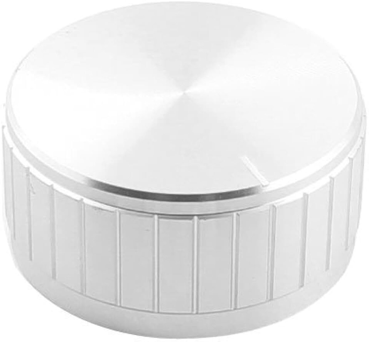 sourcing map aluminium potentiometer volumeregelaar 40 mm x 18 mm voor 6 mm Dmr. kartelas de