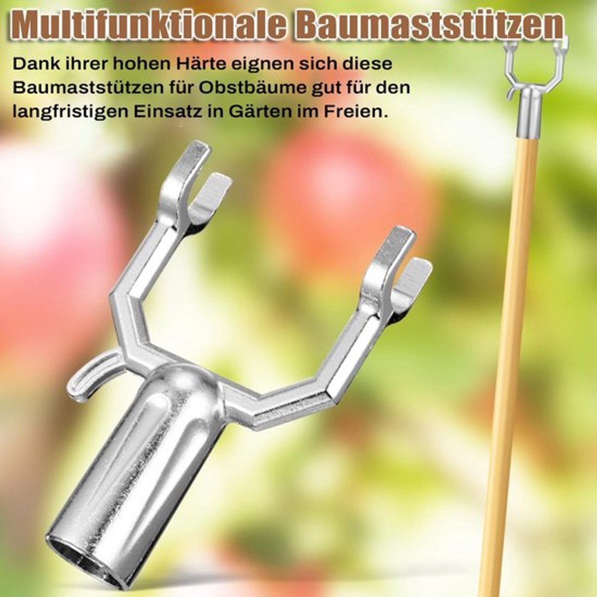 Boomsteunen 8 stuks - Metalen Taksteun - Herbruikbare Plantentaksteun - Duurzaam Gebruik - Aluminiumlegering - Afmetingen 6 x 1,9 x 10 cm - Plantsteun
