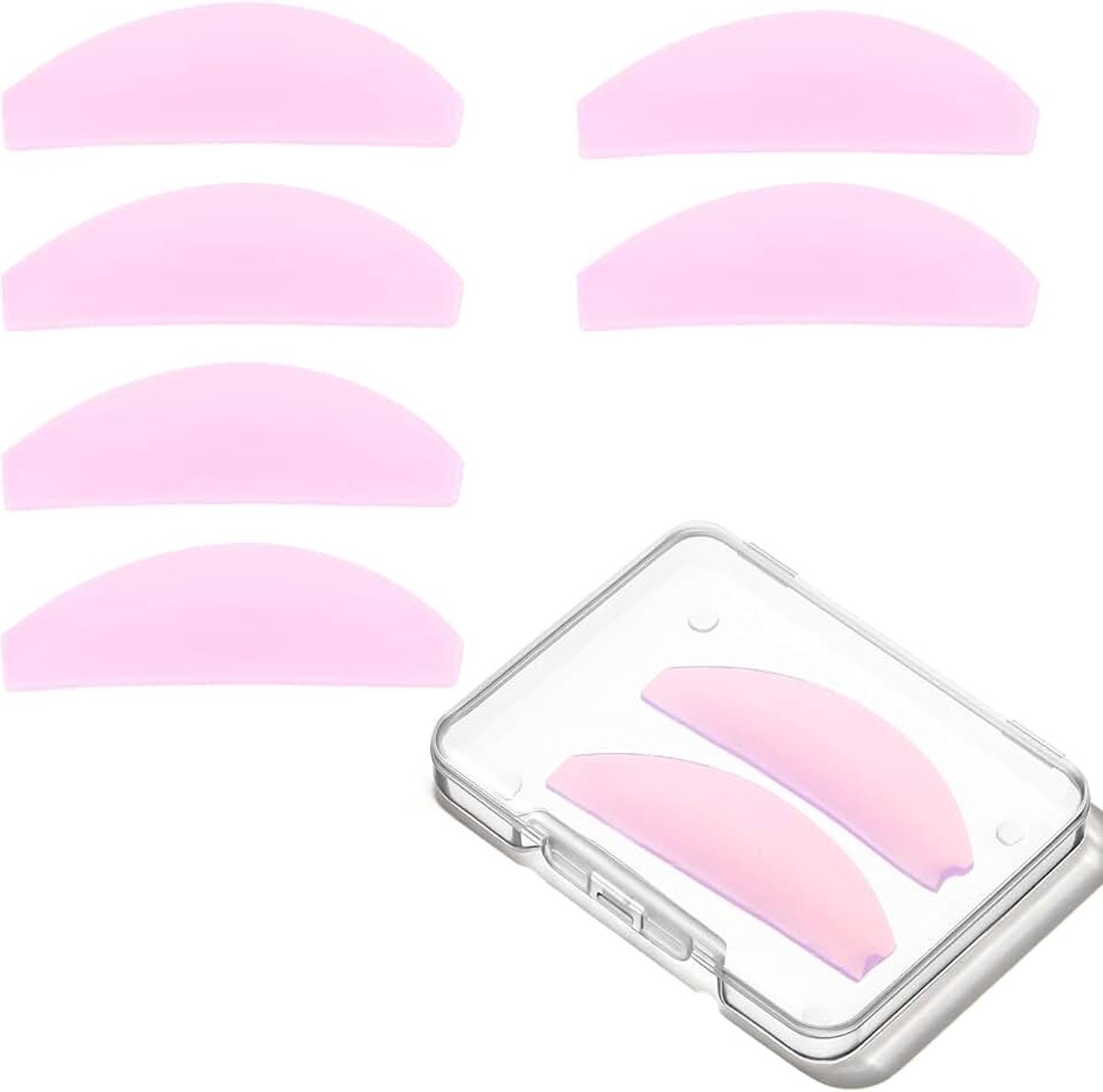 8 stuks wimperlifting-pads, Koreaanse wimperlifting, pads | Zelfklevende wimperlifting-pads, ultradun, kleverig, meervoudige wimperlifting-shields, de salon, oogkleppen, wimperliftband