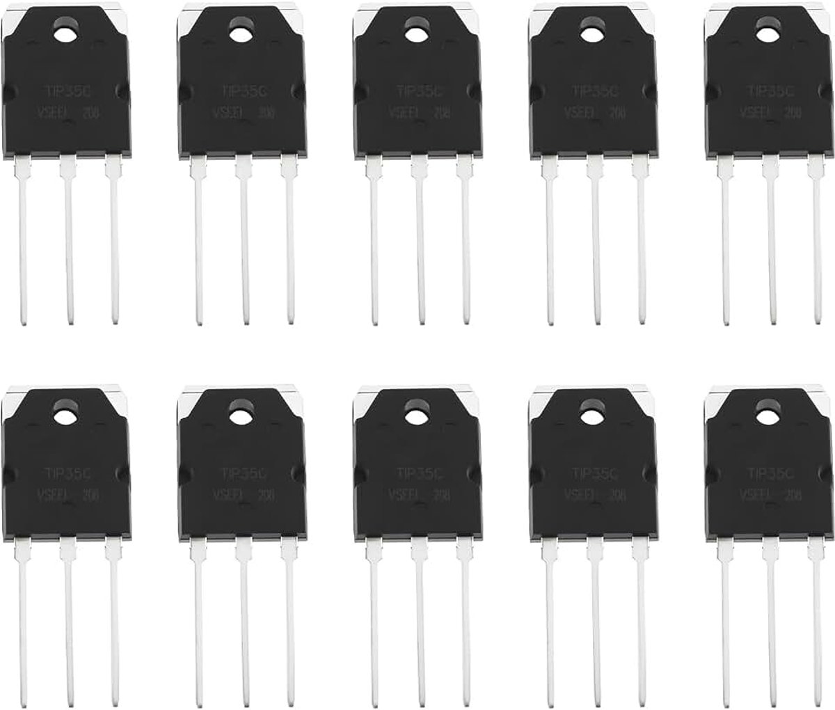 10stuks 3pin TIP35C Transistor 100V 25A 125W TO-3PN voor ISC Geïntegreerde Systeemversterker in Elektronische Circuit
