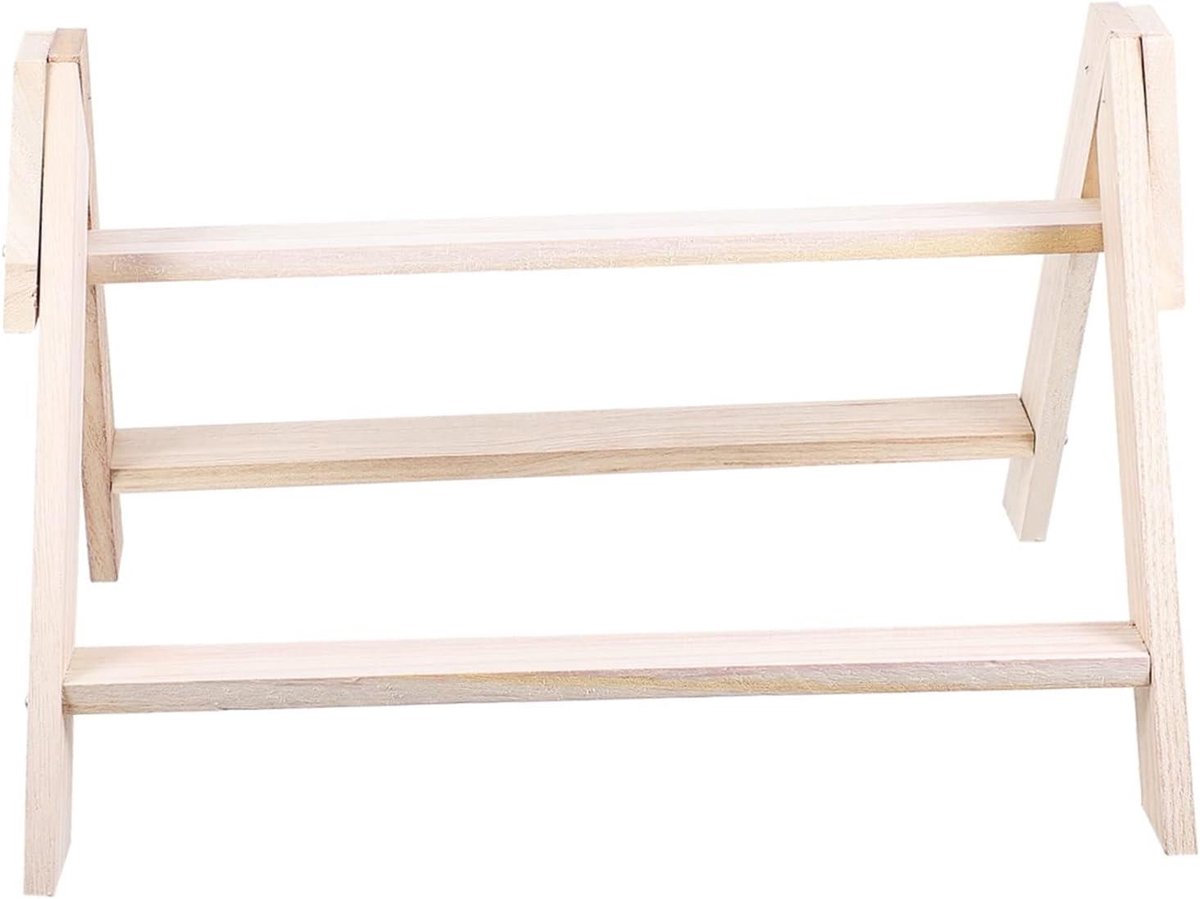 Houten Zitstok - Vogel Speeltje - Vogels Trainen - Natuurlijk Hout - 43 cm - Beige