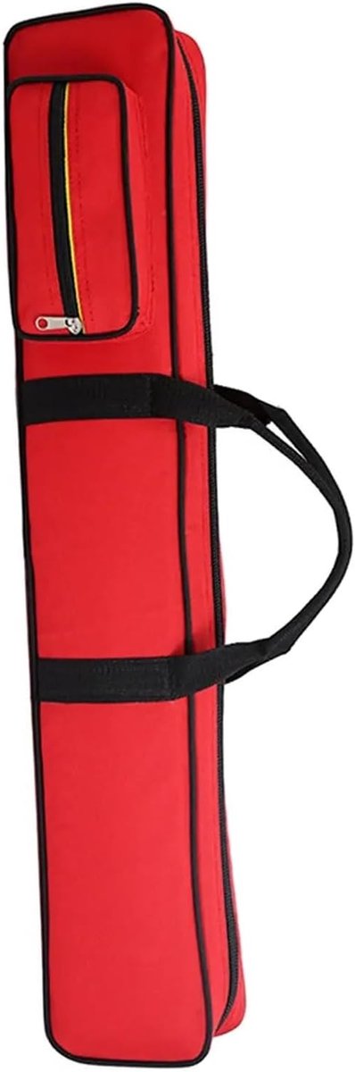 Biljartkeu Tas - Keu Hoes - Biljart Spelen - Robuuste Bescherming - 83 x 14 x 7 cm - Rood