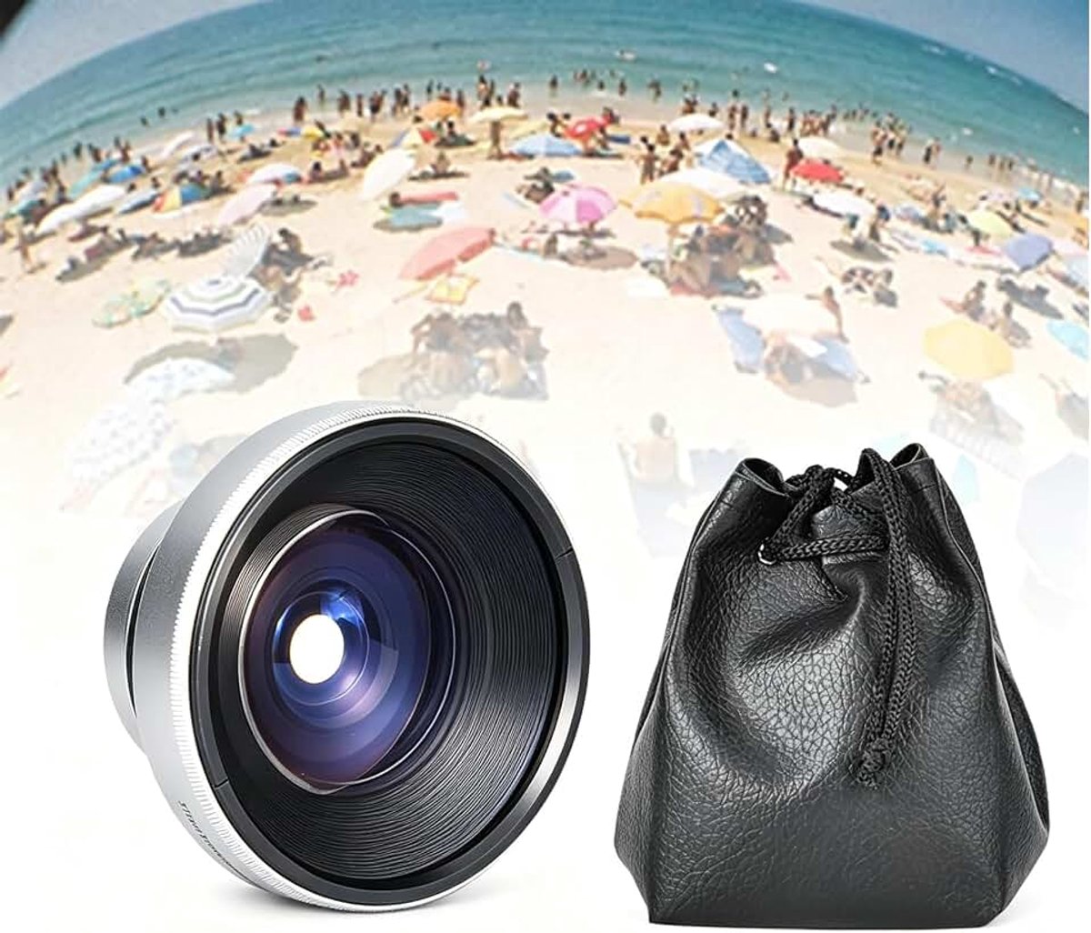 Sterke toepasbaarheid 37mm 0,25X super fisheye extra lens voor 37mm kaliber camera