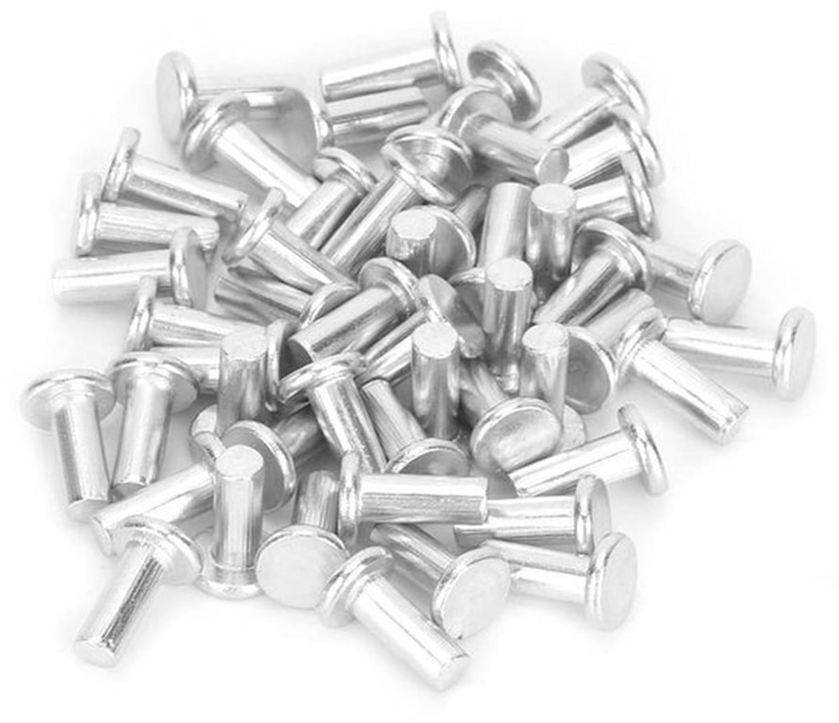 Aluminium Nieten 100 Stuks - Klinknagels - Platte Kop - Lichtgewicht - Robuuste Constructie - Corrosiebestendig