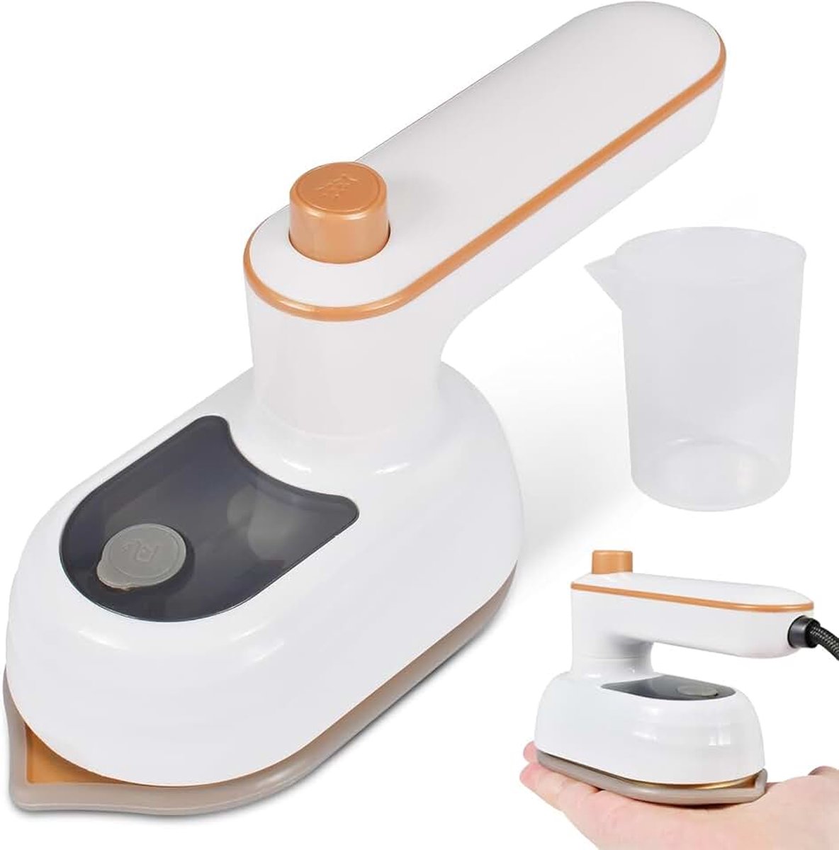 Reisstrijkijzer, draagbare handstrijkmachine, overhemdenstrijkijzer, reisstrijkijzer, stoomstrijkijzer, handstoomstrijkijzer, stoomstrijkijzer, stoomborstel voor thuis en op reis