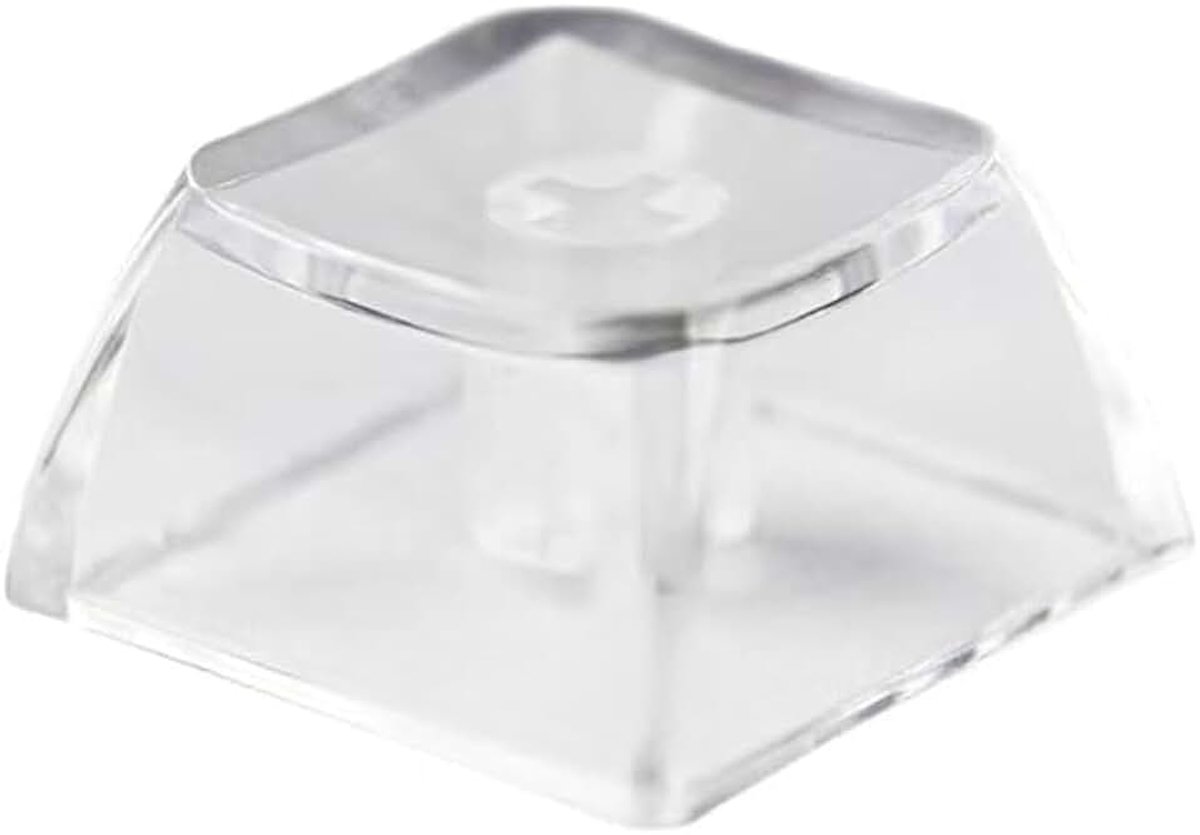 20 stuks transparante polycarbonaat blanco doppen voor MX Switch R4 mechanisch toetsenbord met achtergrondverlichting (XDA transparant, 20 stuks)