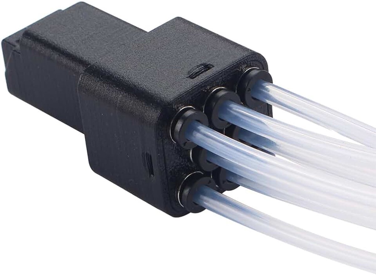 8 in 1 Kobra 3 Filament Hub voor Anycubic Kobra 3 / Kobra S1C Filament Pijp Uitbreidingspoort 3D Printer Voeding Transportbuis Modules