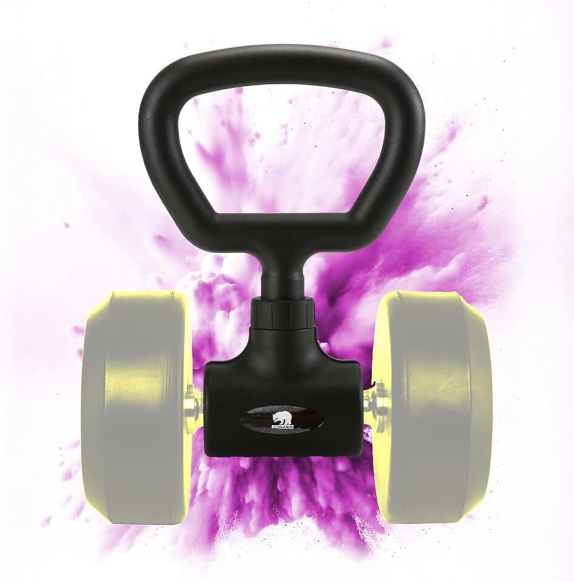 Adapter voor halters op kettlebell en halterconverter voor Russische halters en halterstang met dubbel gebruik voor thuisfitness, set van handvat en verbindingsstang voor halters