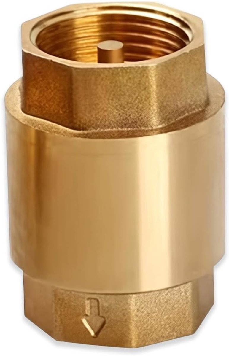 Terugslagklep 1 inch, terugslagklep messing AG A IG, DN25 roestbestendig waterdicht voor pomp, tuin, wasmachine, vat