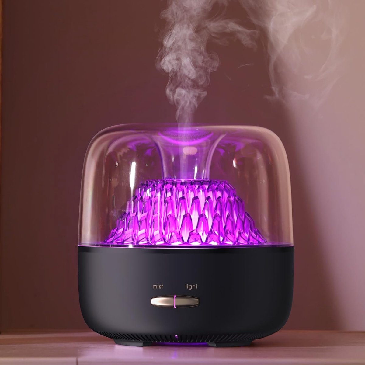 diffuser voor etherische oliën, geurverspreider met omgevingslicht, bergzicht, 200 ml, ultrasone koude mist, aromatherapie voor thuis, slaapkamer, kantoor