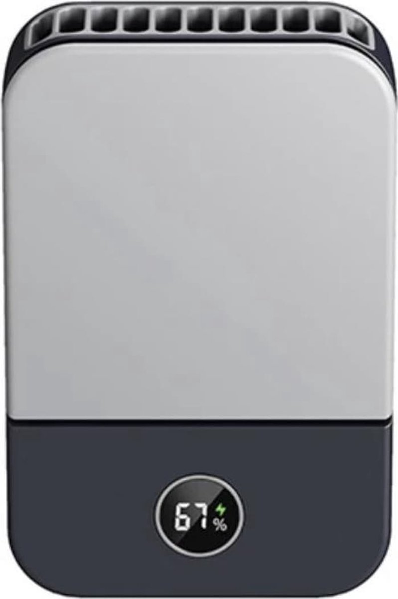Draagbare nekventilator - Krachtige USB-ventilator | Miniventilator | Bureauventilator | Draagbare ventilator | Blauwe nekventilator