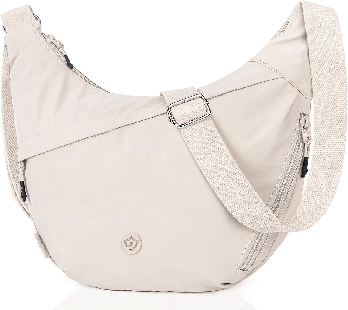 Women's Small Shoulder Bag, Half Moon Bag with Multiple Pockets, Lightweight Crossbody Bag with Adjustable Strap for - ShopVlot