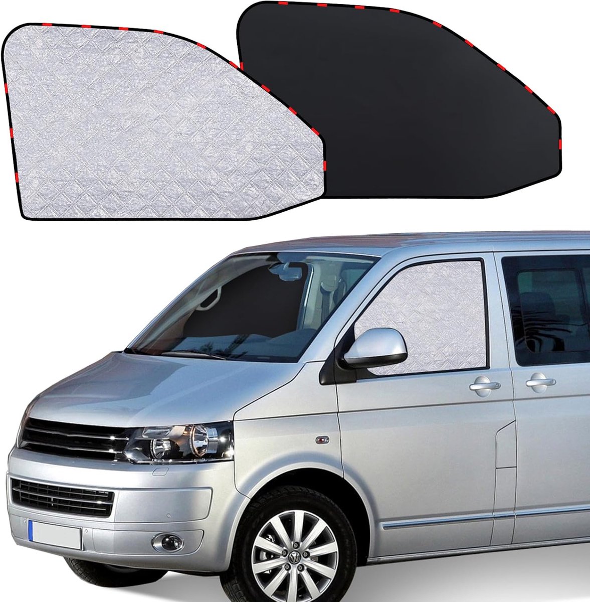 Zijruit geschikt voor VW T5 T6, raamverduistering magnetisch, autoruit zonwering interieur voor kamperen, UV-bescherming hittebescherming