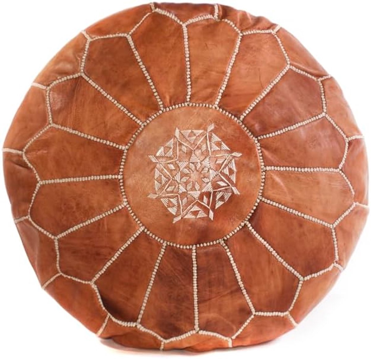 Brown Marokkaanse Lederen Ottomaanse Poef Cover, Ottomaanse Voetbank Hassock 100% Echt Natuurlijke Lederen Poef, Thuis Geschenken, Home Decor, Voetkruk