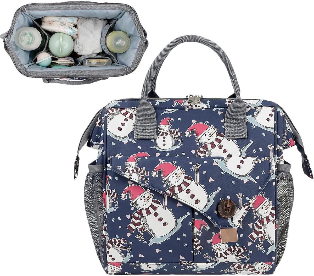 Luiertas - Baby tas - Baby verzorging - Waterdicht ontwerp - 33 x 25 cm - Zwart