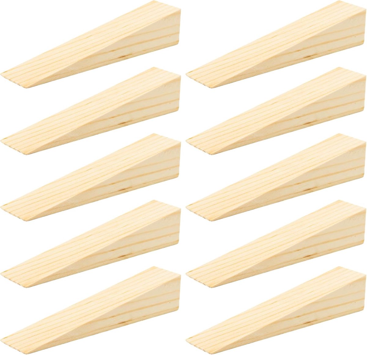 10 stuks deurwig, deurstopper, houten deurstopper, houten deurstopper, deurwiggen, meubelwiggen, houten wiggen, deurwig, deurwig, deurwig, van hout voor alle oppervlakken, mobiele veiligheid