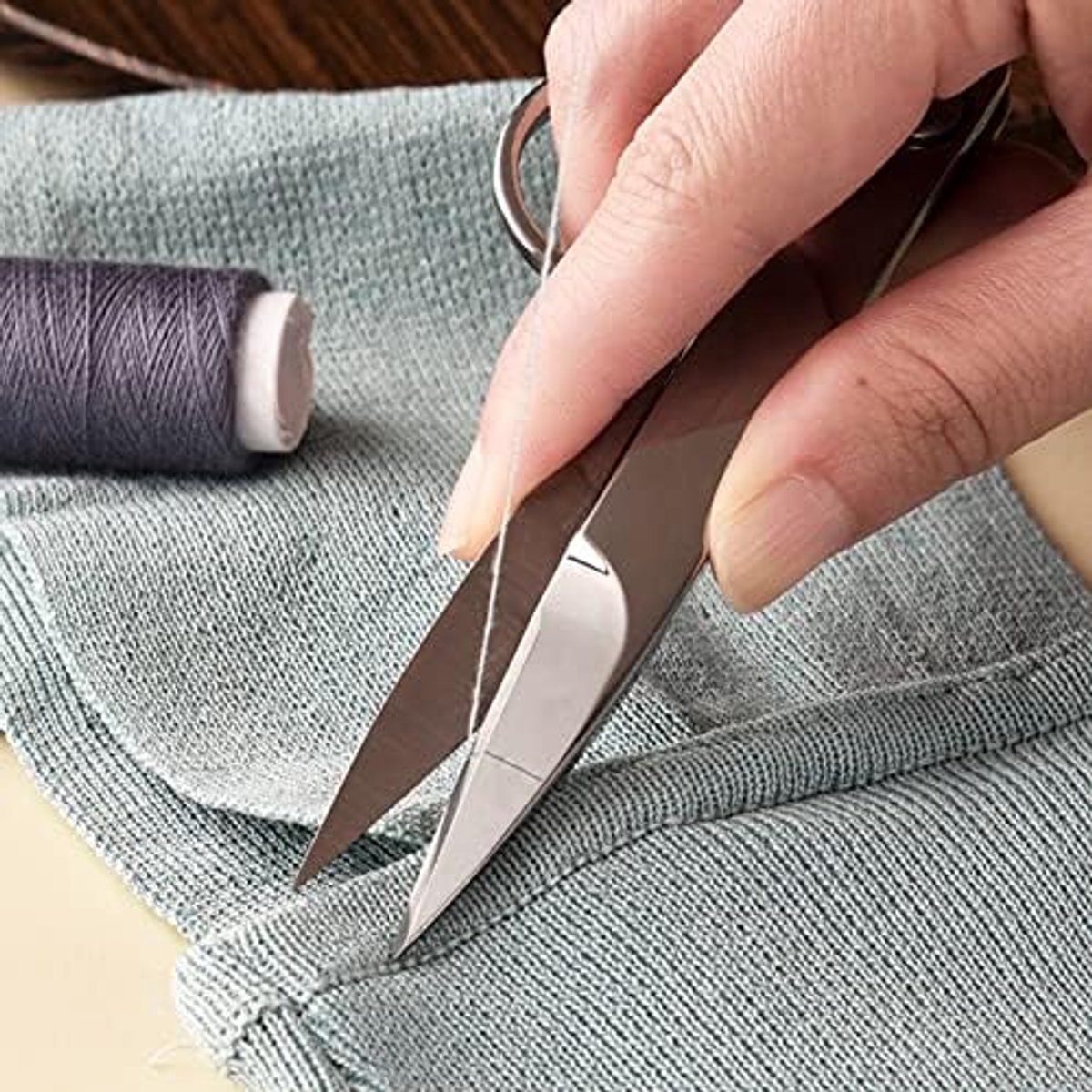 Naaiknipper, Roestvrijstalen Naaischaar Draadafsnijder Mini Kleine Draadtang Borduurgarenknipper Trimmen Tondeuse voor Stoffen Stof