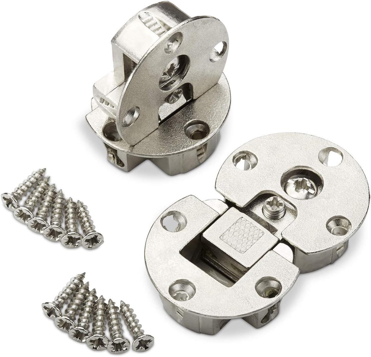 2 x Klepscharnier inboor-Ø 35 mm voor kleppen van hout