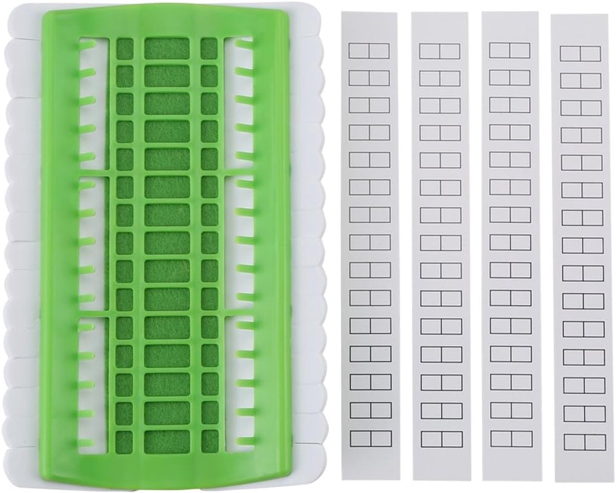 Organizer, 30 Positie Kruissteek Naalden Houder Borduurgaren Draad Organisator Naaigereedschap Naald Draad Organisator Borduren Kruissteek Draad Organisator (GREEN)
