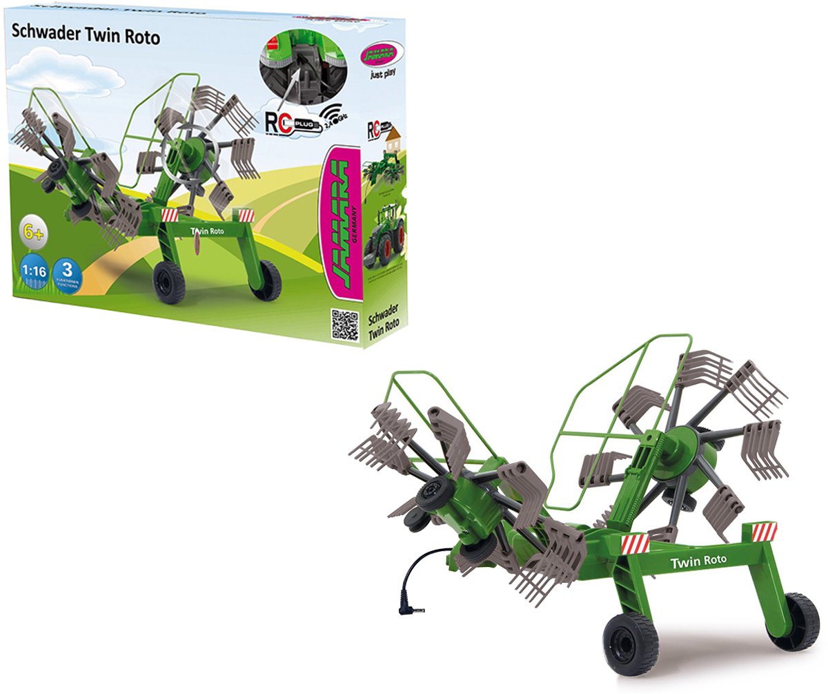 Jamara RC voertuig Landbouwvoertuigen - 412411 Twin Rotor Hooischudder voor RC Tractor RC Model Kant en Klaar - 1:16