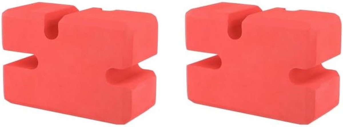 Bankdrukblok - Fitness Trainer - Borstspieropbouw - 4 Hoogtes Instelbaar - L - 230mm - Rood