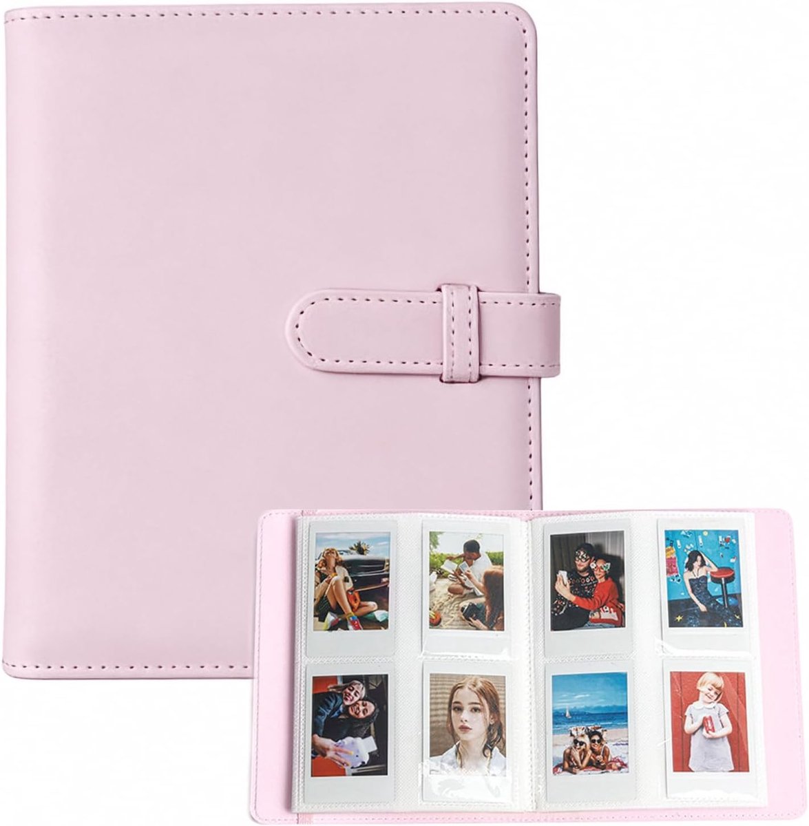 Mini Fotoalbum met 256 Compartimenten, Transparant Invoeralbum voor 3 Inch Film, Geschikt voor Fujifilm Instax en Polaroid Camera's