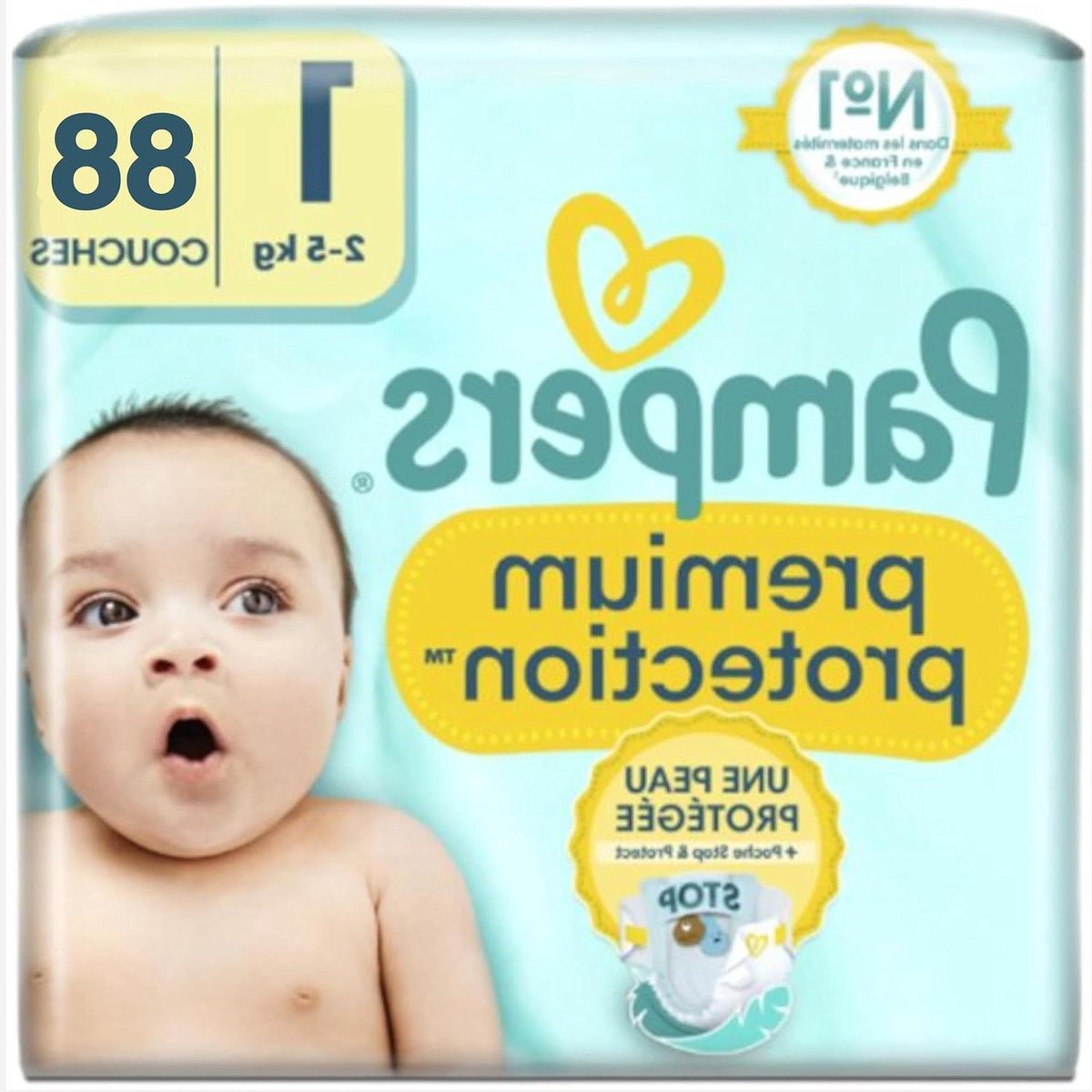 Babyluiers - Kleine luiers - Pasgeboren zorg - Huidvriendelijk - 88 stuks - Wit