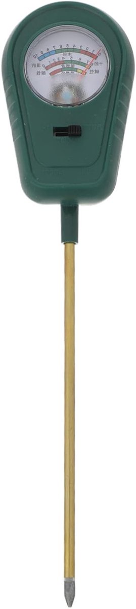 Bodemtester Tuin - Grondmeter Vochtigheid pH - Planten Verzorgen - Geïntegreerde 3-in-1 functie - 275 cm - Groen