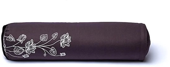 Bolster lotusplant antraciet biokatoen (OCS) van Yogi & Yogini — afbeelding 5