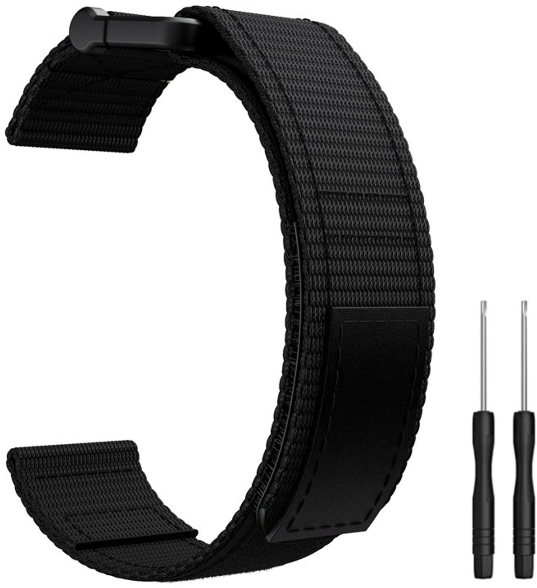 Horlogeband compatibel met Garmin Fenix 7/6/5 22 mm Nylon - Verstelbare klittenband en montagemateriaal