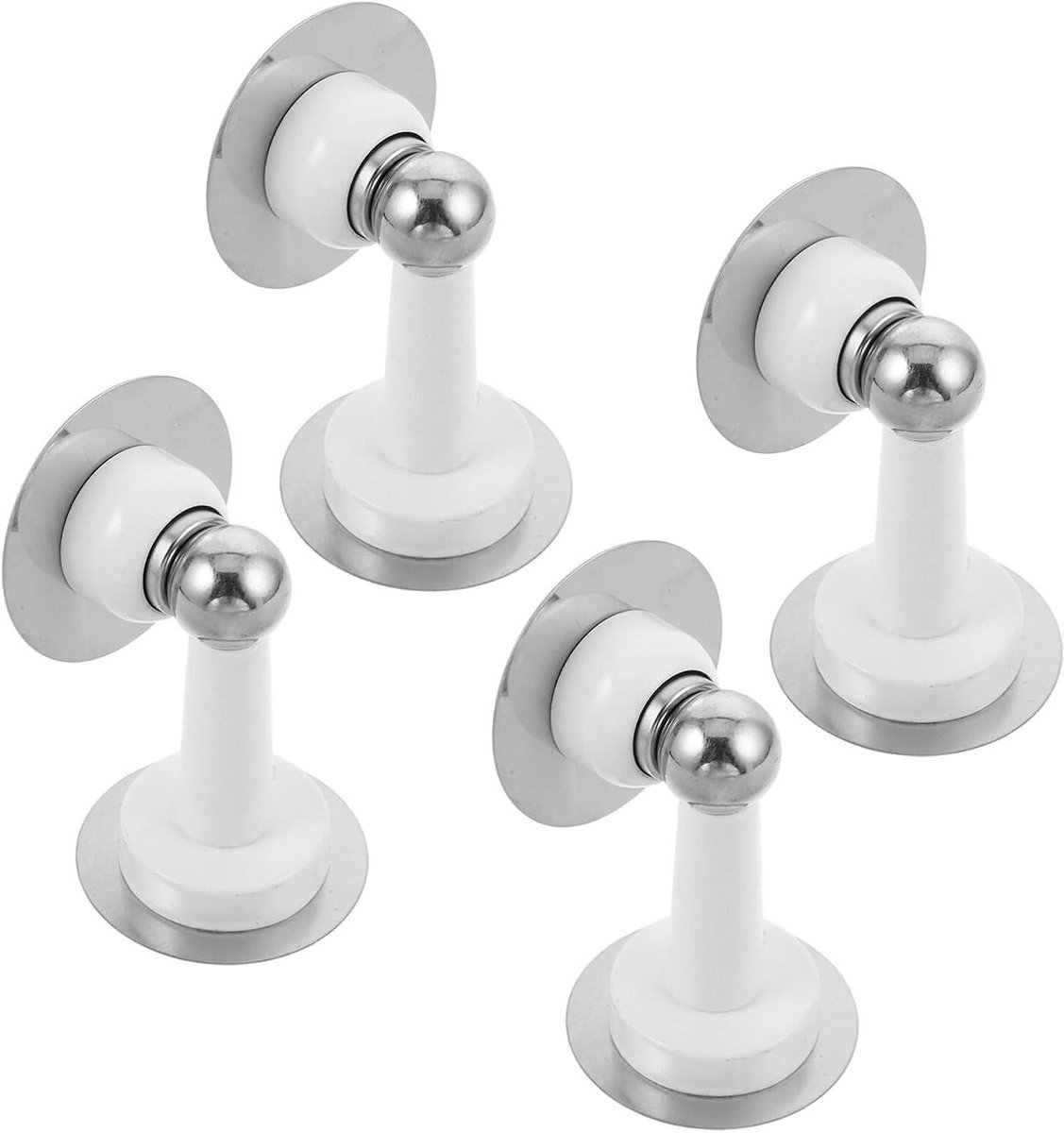 Magnetische Deurvanger - Deurstopper Camper - Veilig Deuren Sluiten - Roestvrij Staal - 9.40 x 5.50 x 5.50 cm - Wit