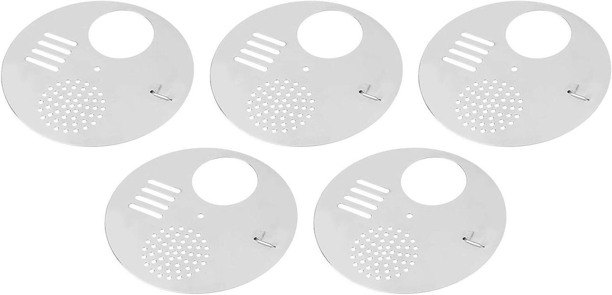 Bijenkorf Deur - Bijenteelt Gereedschap - Bijen Toegang Regelen - Roestvrij Staal - 12.5 cm - Zilver