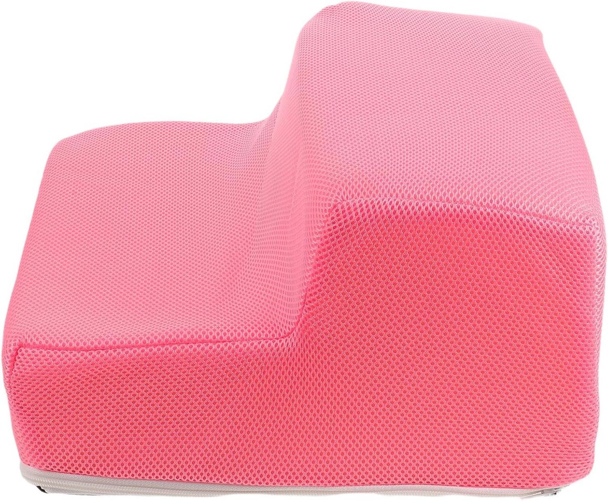 Huisdier Trap - Hondentrapje Bank - Veilig Klimmen - Vouwbaar Antislip - 34x34x18 cm - Roze