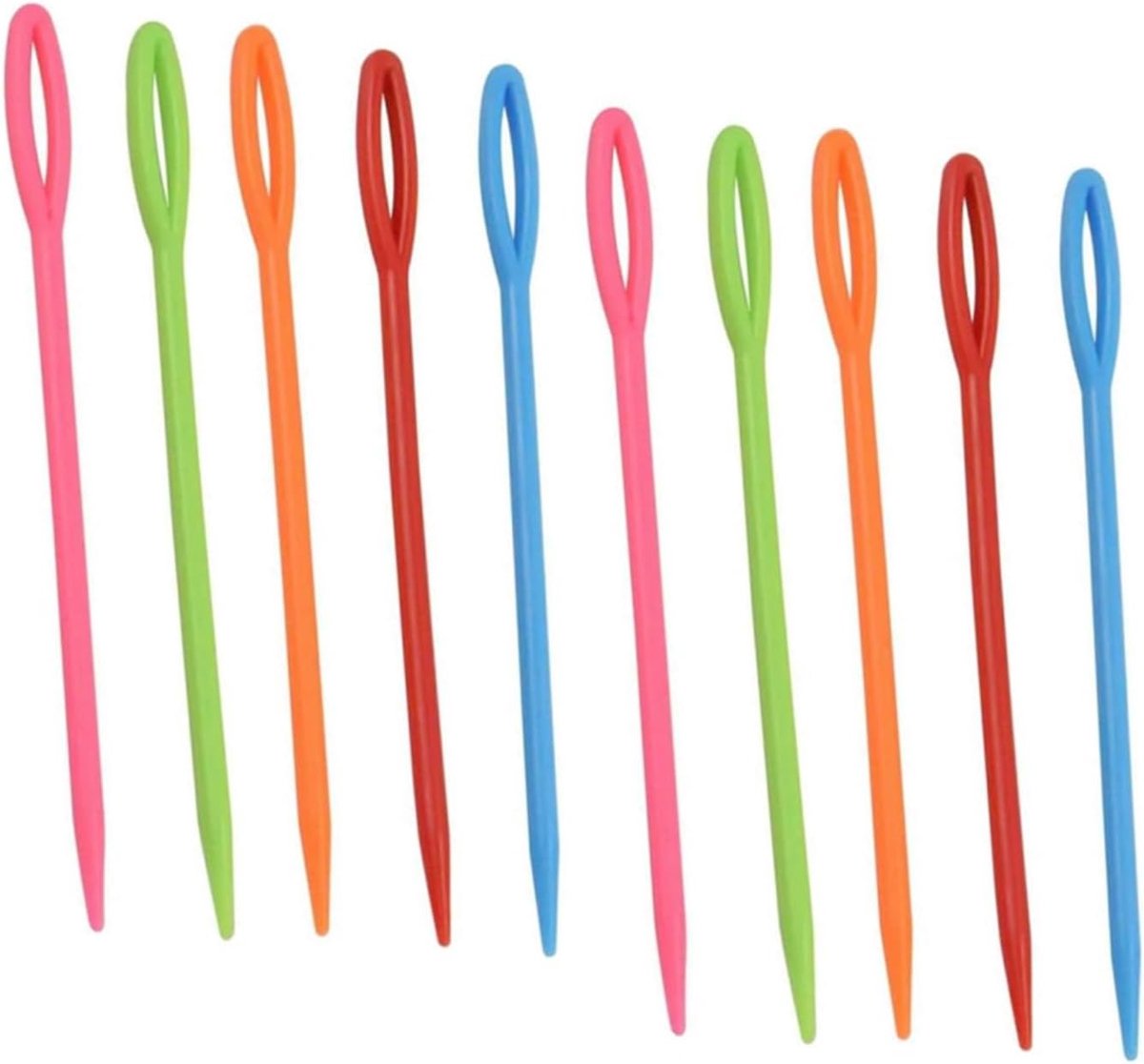 100 Pcs Plastic Sewing Needles
