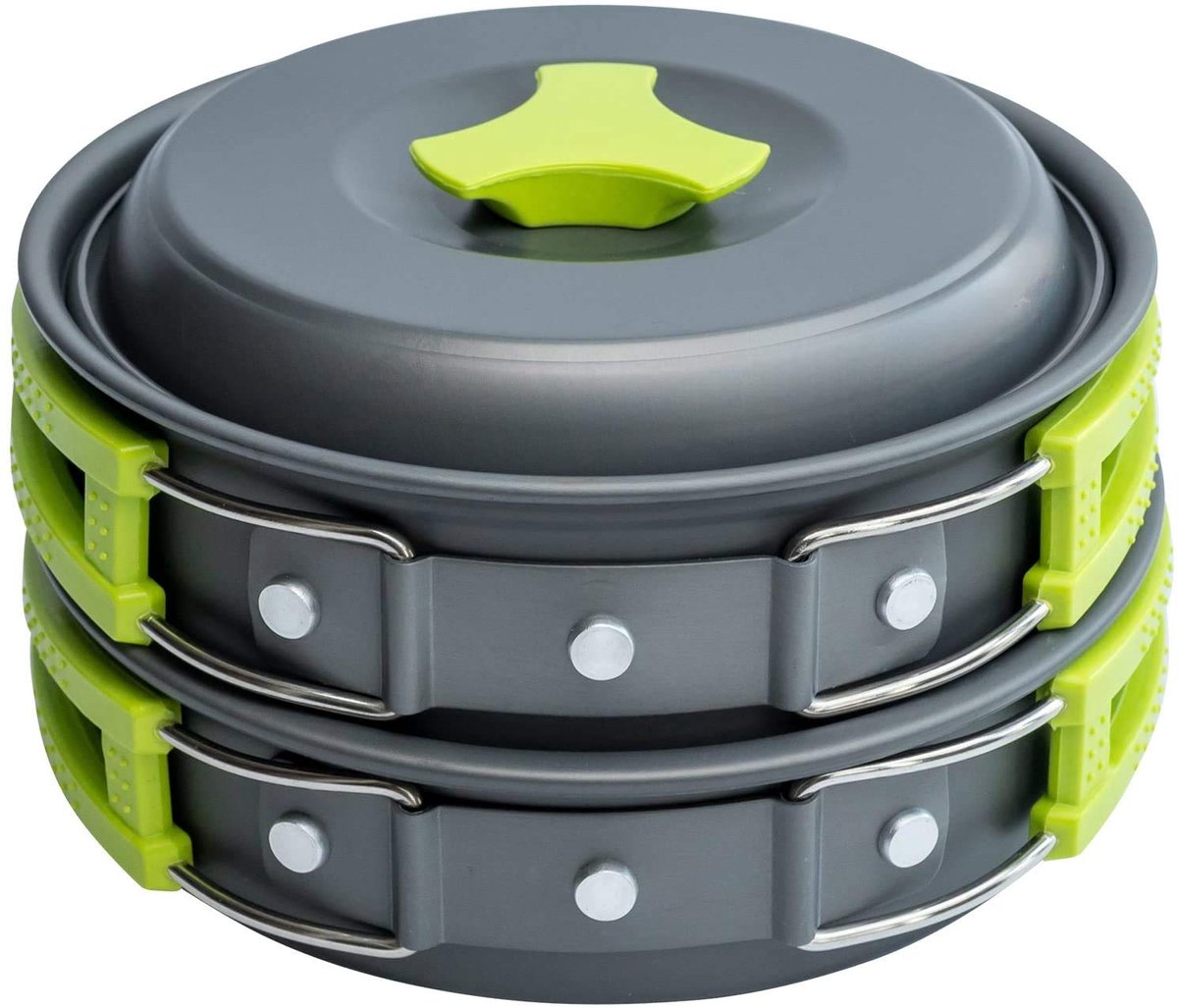 Camping Kookgerei Mess Kit, Camping Kookset - Camping Pannen en Potten Set voor Reizen Backpacken Draagbare Camping Essentials Apparatuur & Accessoires, Kamppot voor Voedsel & Keuken