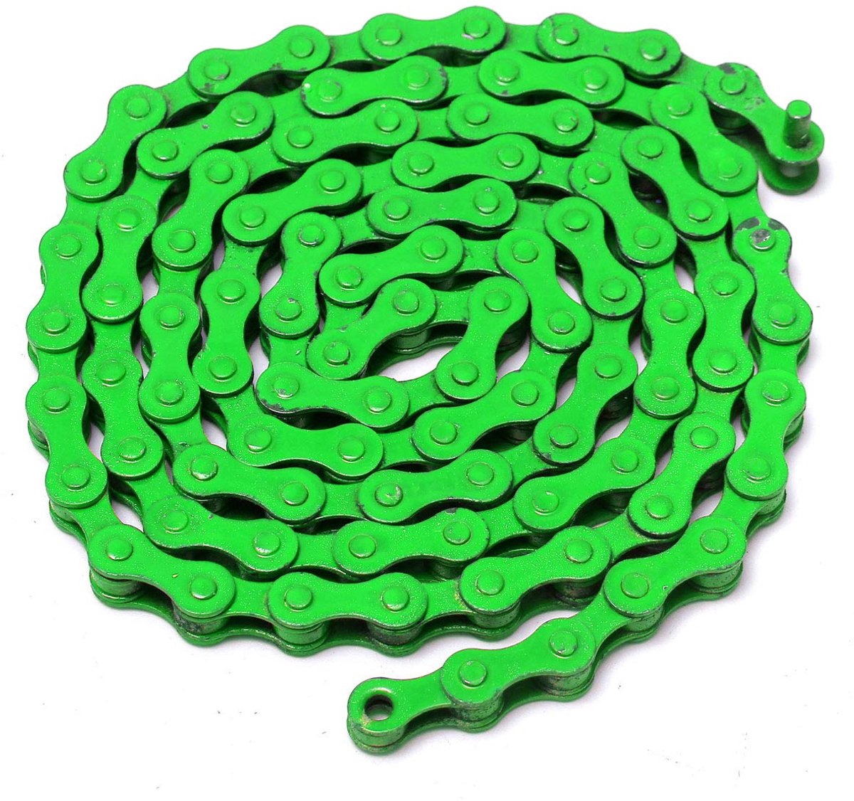 SnelShoppen - Kleurige Fiets Ketting 1/2 x 1/8 Inch 96 Schakels Enkelvoudige Snelheid MTB BMX Sport Groen