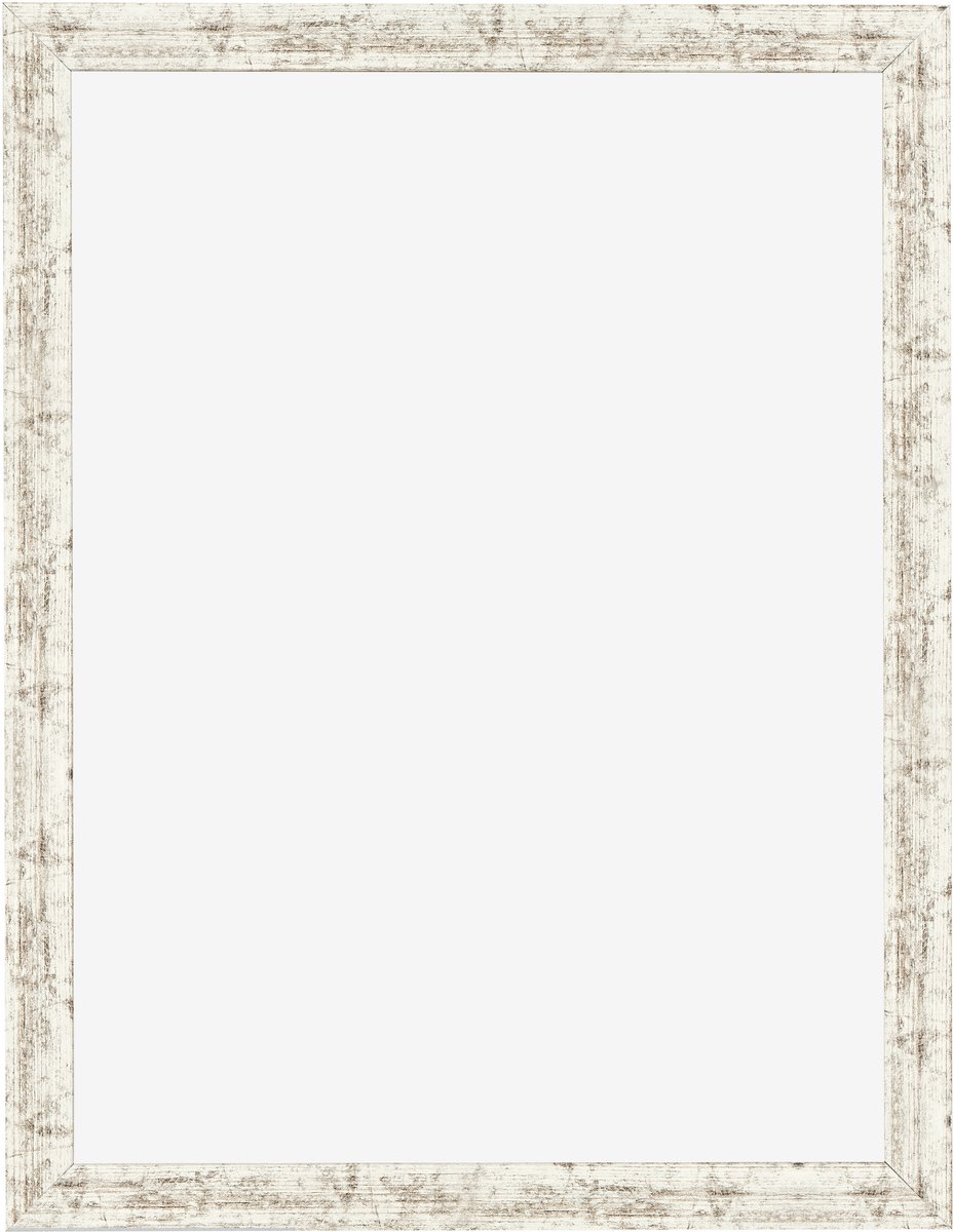 Fotolijst 24x32 cm - MDF - Wit Vintage - Benno