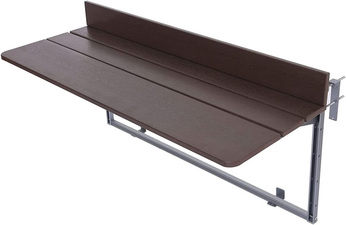 SnelShoppen - Vouwbare Balkon Tafel - 5-Weg Hoogte Verstelbaar - Aluminium Profiel Tafel voor Tuin, Balkon en Patio - Ruimtebesparend en Ideaal voor F