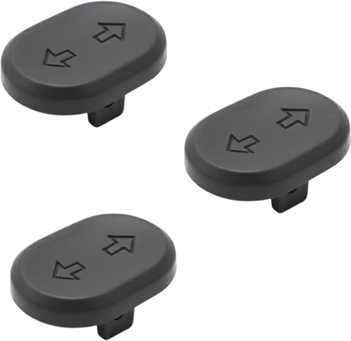 SnelShoppen - 3 Stuks Knop Voor Richtingaanwijzers voor Scooter, Vervangingsknop voor Elektrische Scooter, Duurzaam ABS, Plug and Play Reserveonderdee