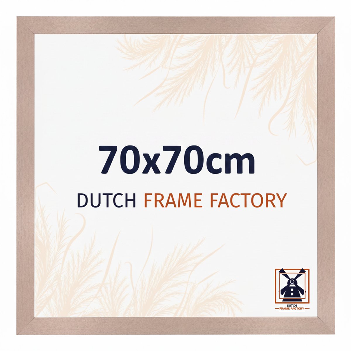 Fotolijst 70x70 cm - MDF - Oudroze - Benno