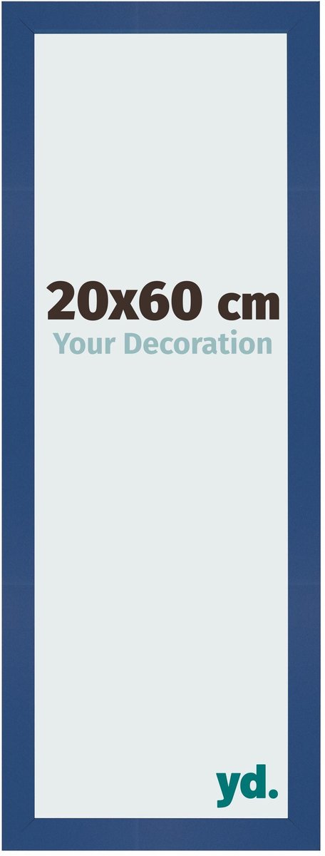 Your Decoration - Fotolijst 20x60 cm - MDF - Donkerblauw - Bologna