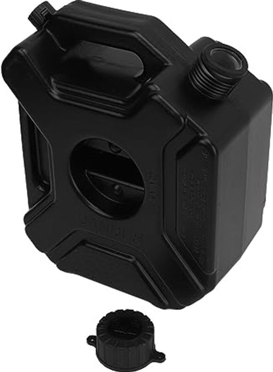 3 L Motorfiets Brandstof Canister UTV Bevestigbare Benzine Canister met Houder, Slot en Sleutels, Benzine of Water Canister voor ATV, UTV, SUV, Trailer en Dirt Bike (zonder