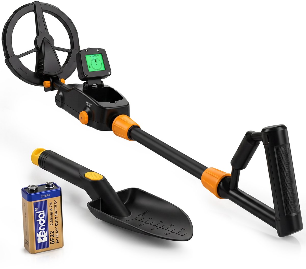 Infinity Goods Metaaldetector Junior - Voor Kinderen - Waterdicht & Lichtgewicht - Verstelbaar - LCD Scherm - Incl. Batterijen en Schep